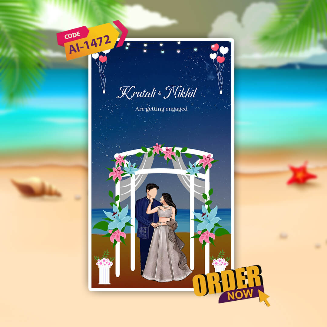 Engagement & Ring Ceremony Video Invitation | Custom | AI-1472