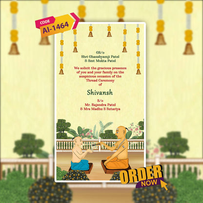 Thread Ceremony Invitation Video | Sacred Visuals | AI-1464