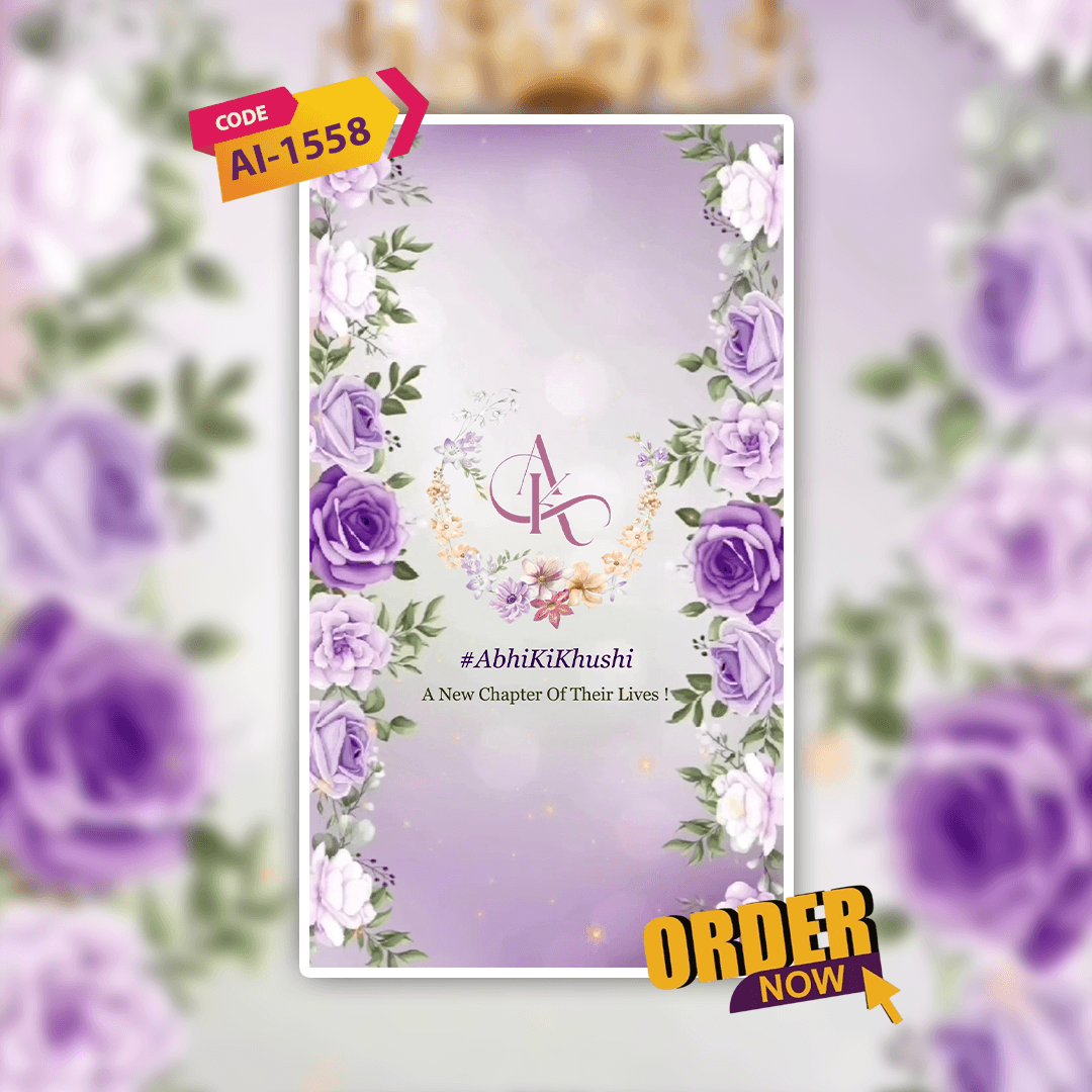 Engagement Invitation Video | Ring Ceremony Video Invitation | AI-1558