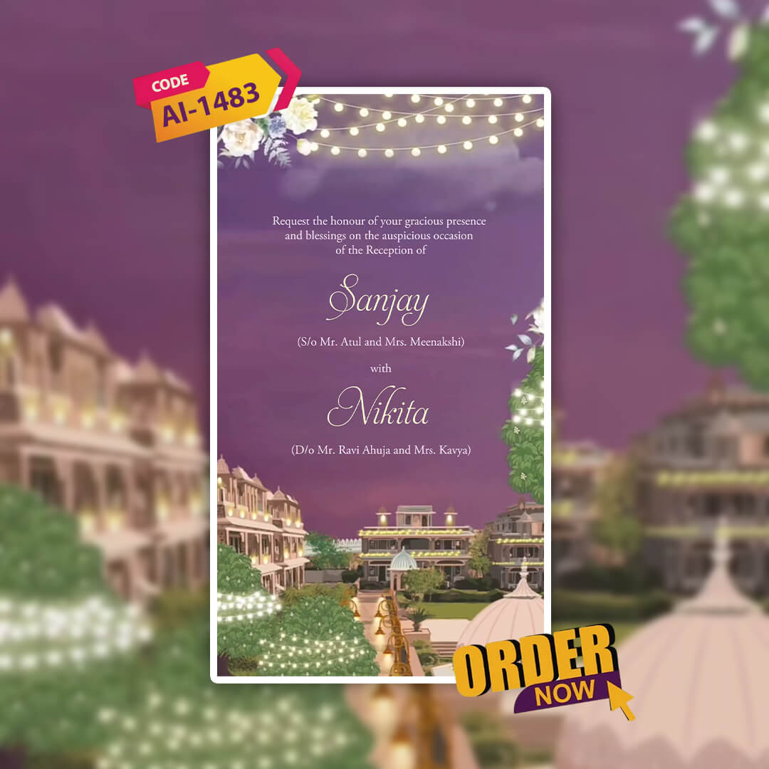 Reception Party Invitation Video | AI-1483