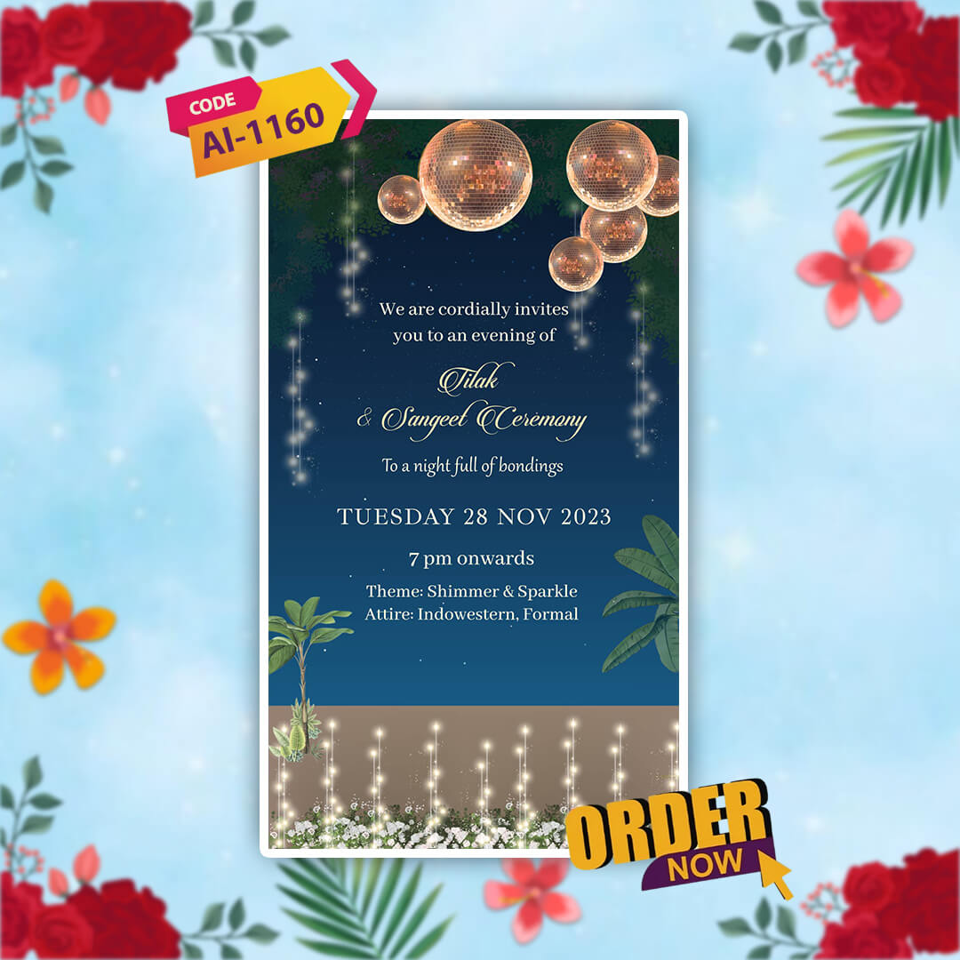Sikh Wedding Invitation Video | Visually Stunning | AI-1160