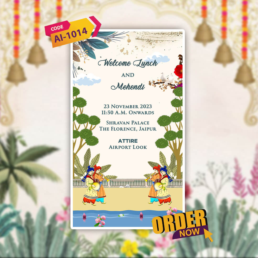 Wedding Video Invitation | Romantic Video Template |AI-1014