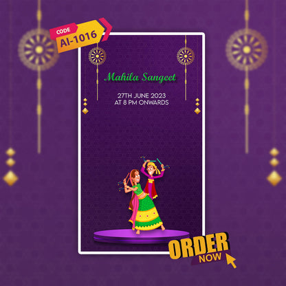 Wedding Video Invitation | Stylish Theme | AI-1016