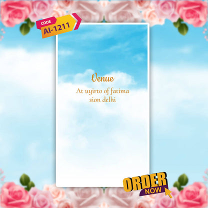Funeral Ceremony Invitation Video | Sky Theme | AI-1211
