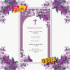 Christian Wedding Invitation Video | Purple Theme |AI-1162