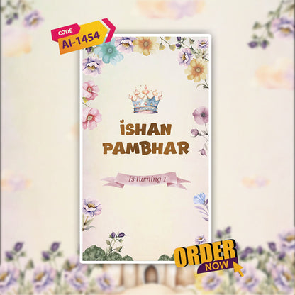 Birthday Invitation Video | Elegant Invitation | AI-1454