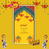 Rajasthani Wedding Invitation Video | floral design | AI-1222