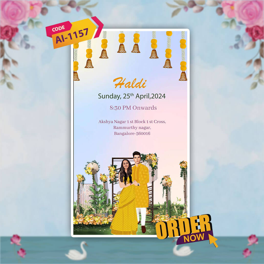 Sikh Wedding Invitation Video | Cultural Rich | AI-1157