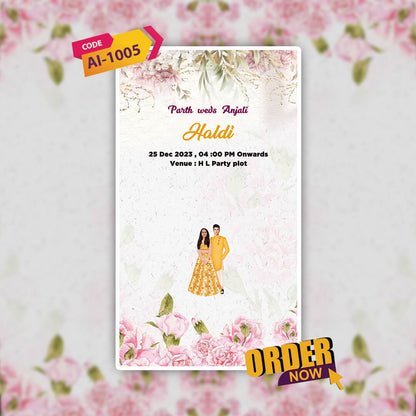 Wedding Video Invitation | Customize| AI-1005