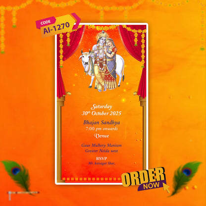 Bhagwat Katha Invitation Video | Bhagavad Katha | AI-1270