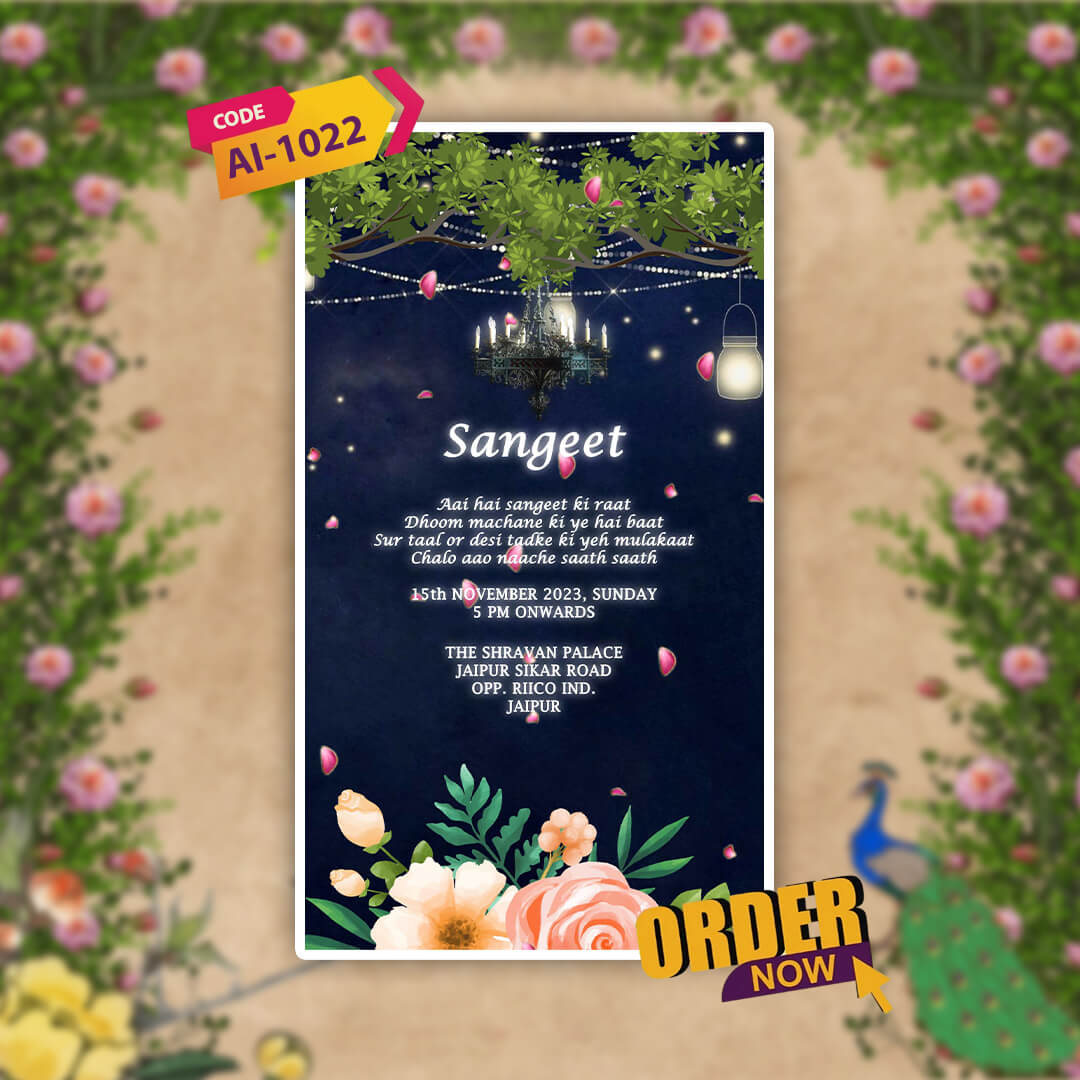 Wedding Video Invitation | Modern Invite | AI-1022