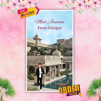 Custom Love Story Wedding Invitation Video | Romantic Custom | AI-1209