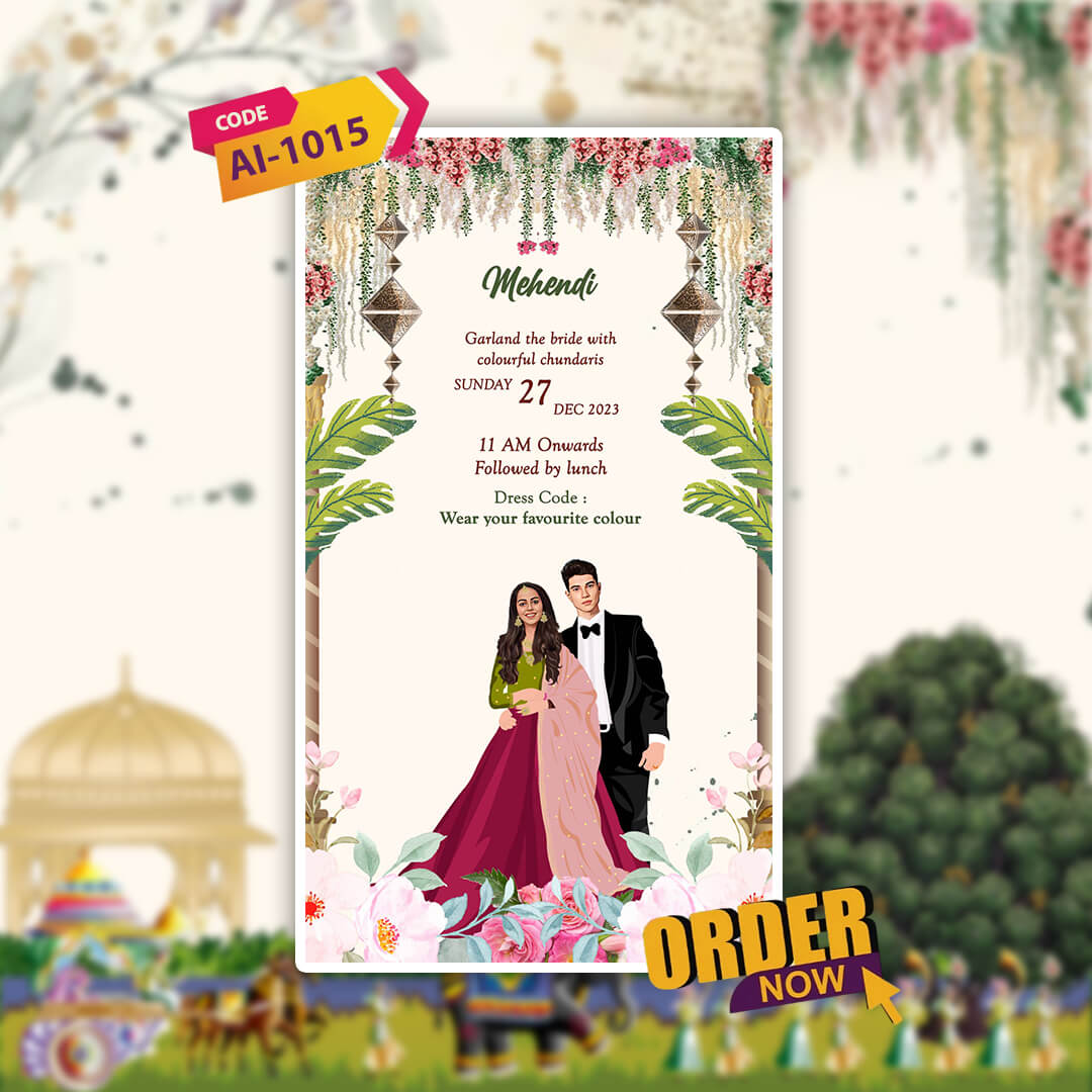 Wedding Video Invitation | Royal Invitation | AI-1015