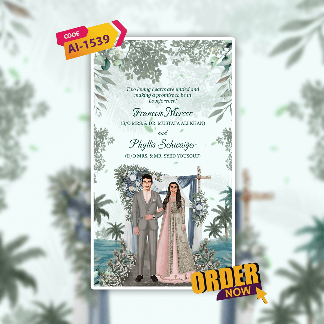 Muslim Engagement Invitation Video | Muslim Ring Ceremony Video Invitation | AI-1539