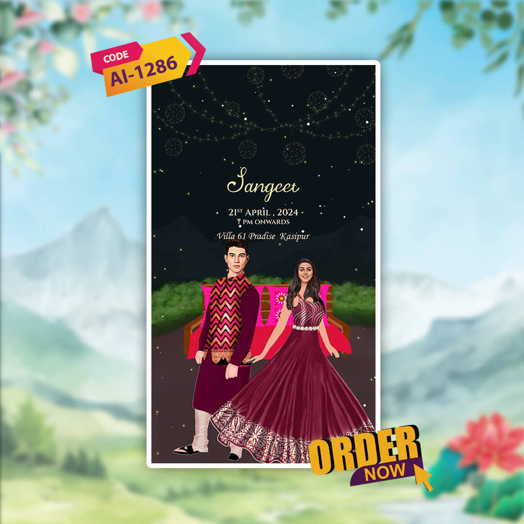 Uttarakhandi Wedding Invitation Video | Digital Invite | AI-1287