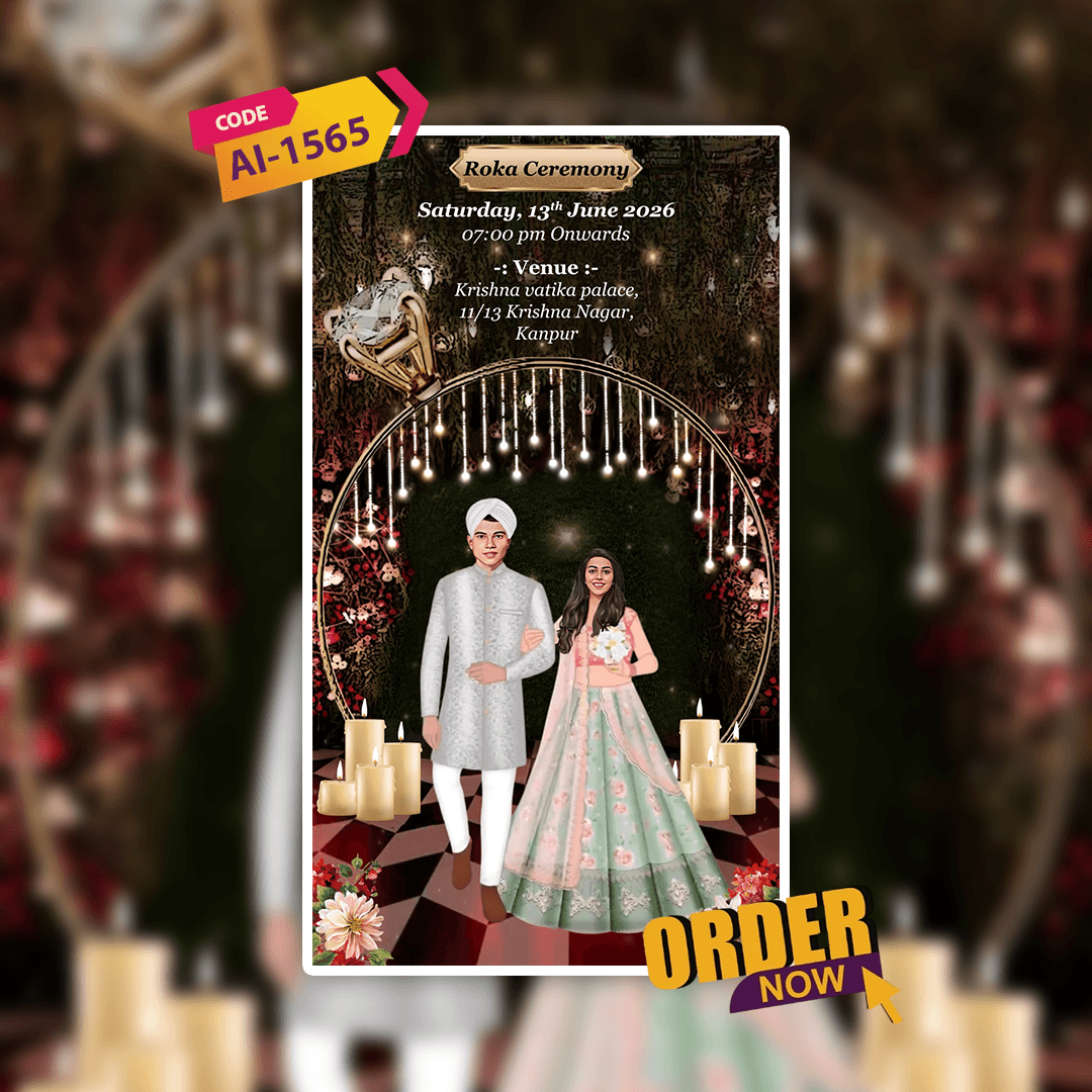 Sikh Engagement Invitation Video | Ring Ceremony Video Invitation | AI-1565