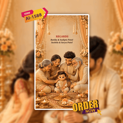 Annaprashan Invitation Video | Rice Ceremony Video Invitation | AI-1588