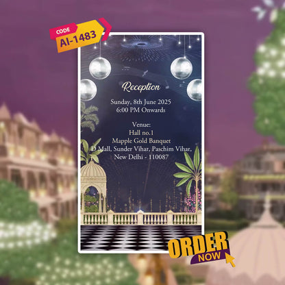 Reception Party Invitation Video | AI-1483