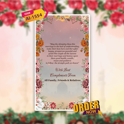 Muslim Wedding Invitation Video | Wedding Video Invitation | AI-1554