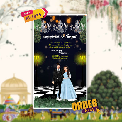 Wedding Video Invitation | Royal Invitation | AI-1015
