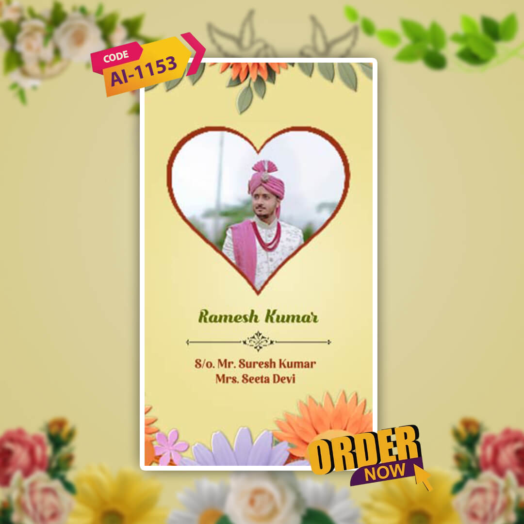 Engagement & Ring Ceremony Video Invitation | Cheerful | AI-1153