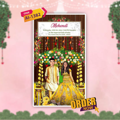 Sikh Wedding Invitation Video | Magical Theme | AI-1382