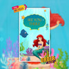 Mermaid Theme Birthday Invitation Video | Tailing tales of the ocean's whispers 🐟 | AI-1522