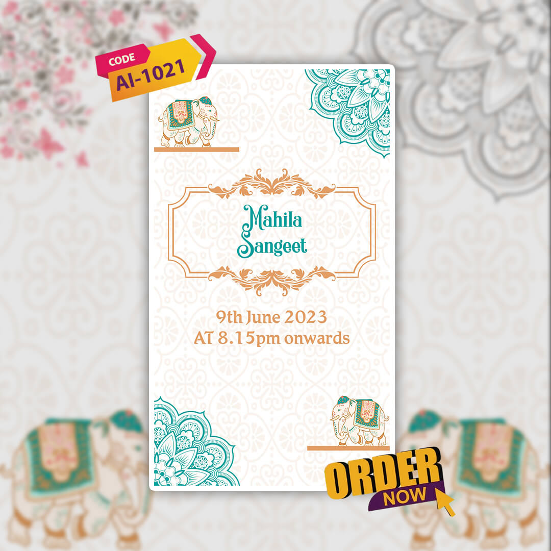 Wedding Video Invitation | Elegant Styled Text | AI-1021