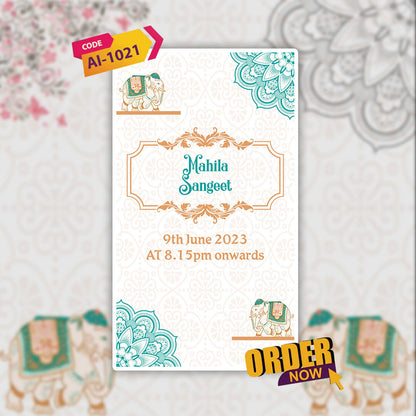 Wedding Video Invitation | Elegant Styled Text | AI-1021