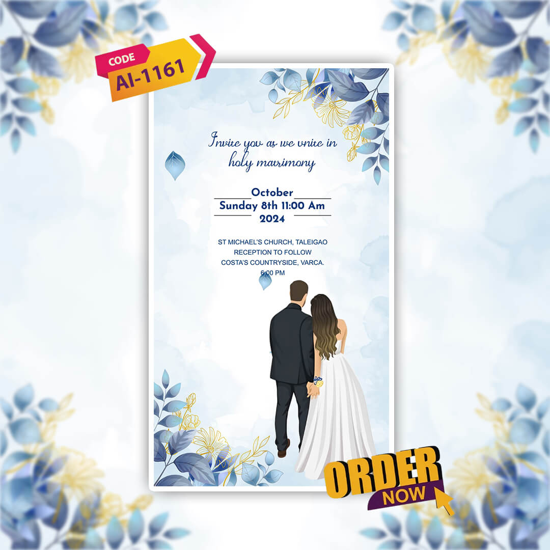 Christian Wedding Invitation Video | Traditional | AI-1161