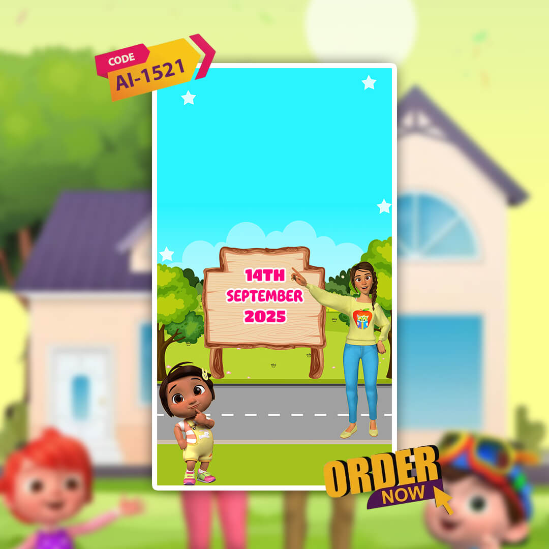 Cocomelon Theme Birthday Invitation Video | AI-1521