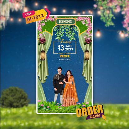 Wedding Video Invitation | Nikah, Shaadi & Reception| AI-1012