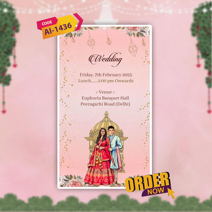 Sikh Wedding Invitation Video | Unique E‑Invite | AI-1436
