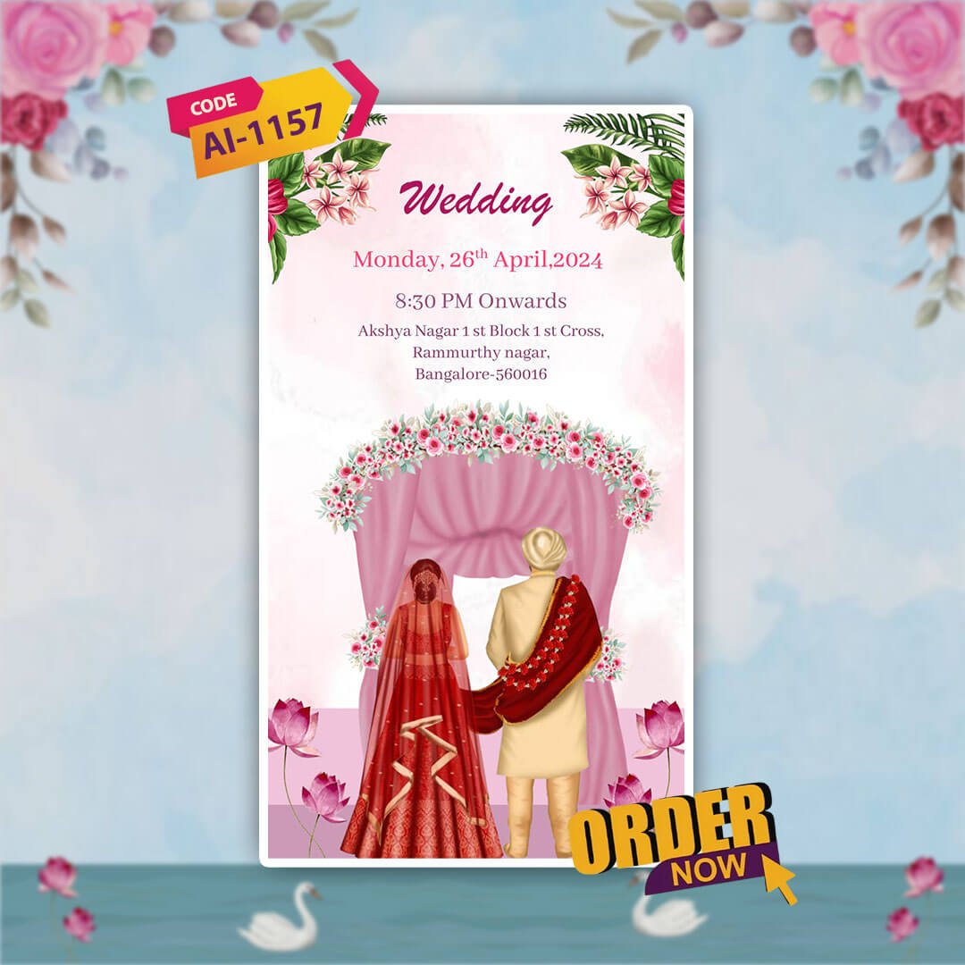 Sikh Wedding Invitation Video | Cultural Rich | AI-1157