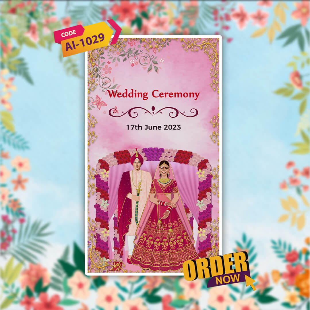 Wedding Video Invitation | Modern | AI-1029