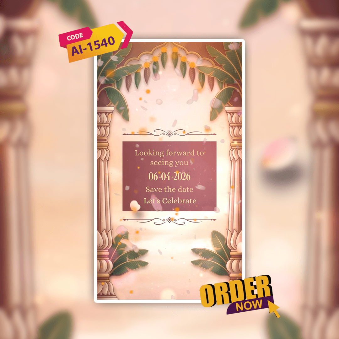 Thread Ceremony Invitation Video | Digital Video Invitation | AI-1540
