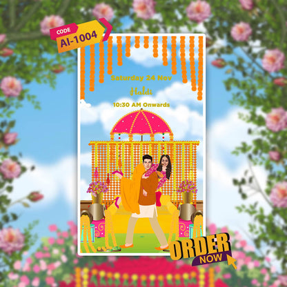Wedding Video Invitation | Classical Theme | AI-1004