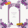 Christian Wedding Invitation Video | Purple Theme |AI-1162
