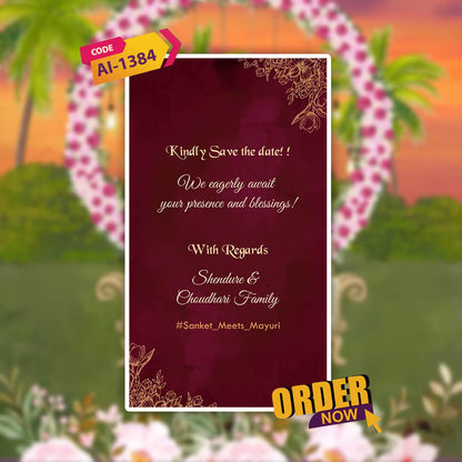 Reception Party Invitation Video | Elevate Your Event| AI-1384