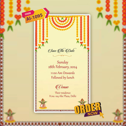 Ear Piercing Ceremony Invitation Video | Cherished Memory | AI-1095