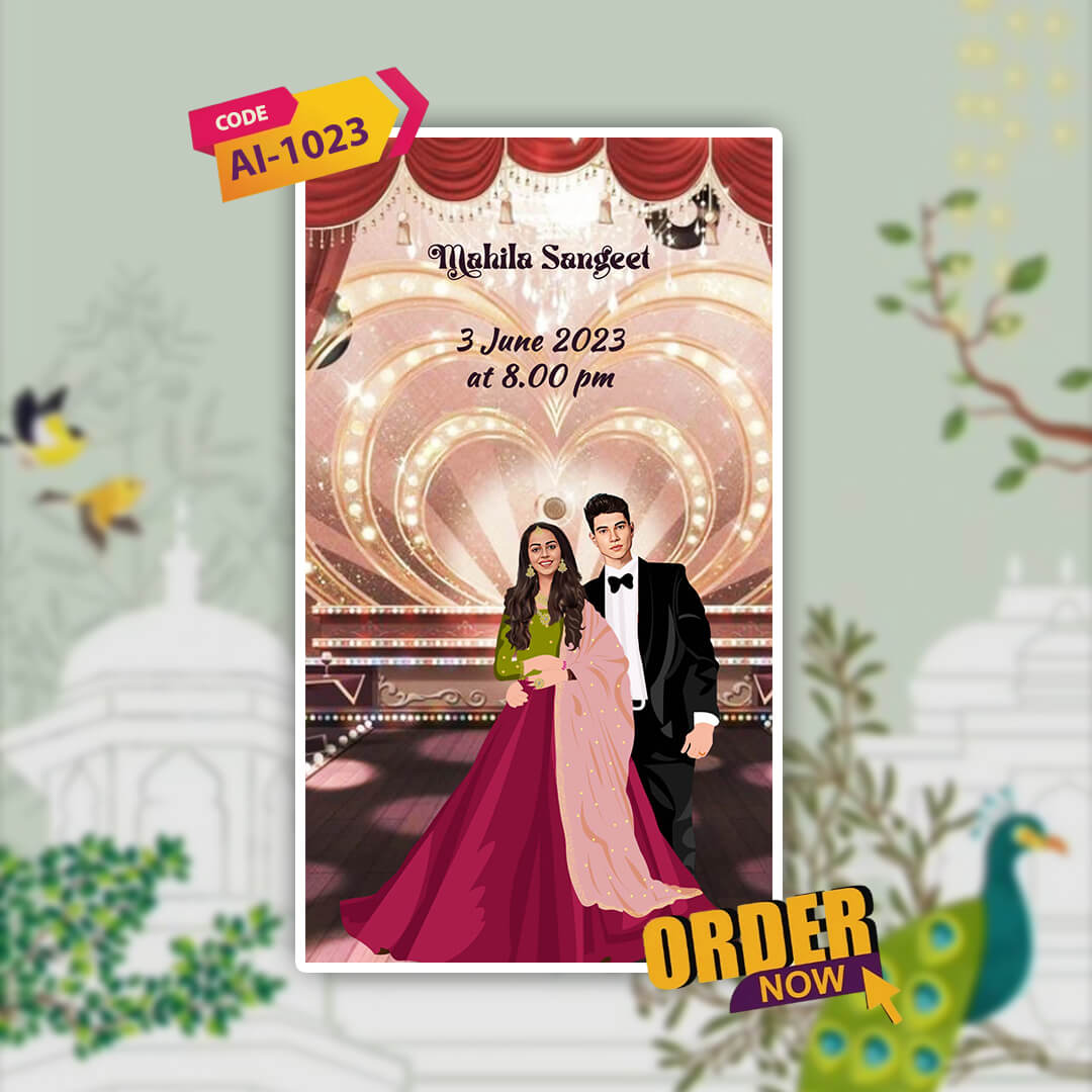 Wedding Video Invitation | Romantic | AI-1023