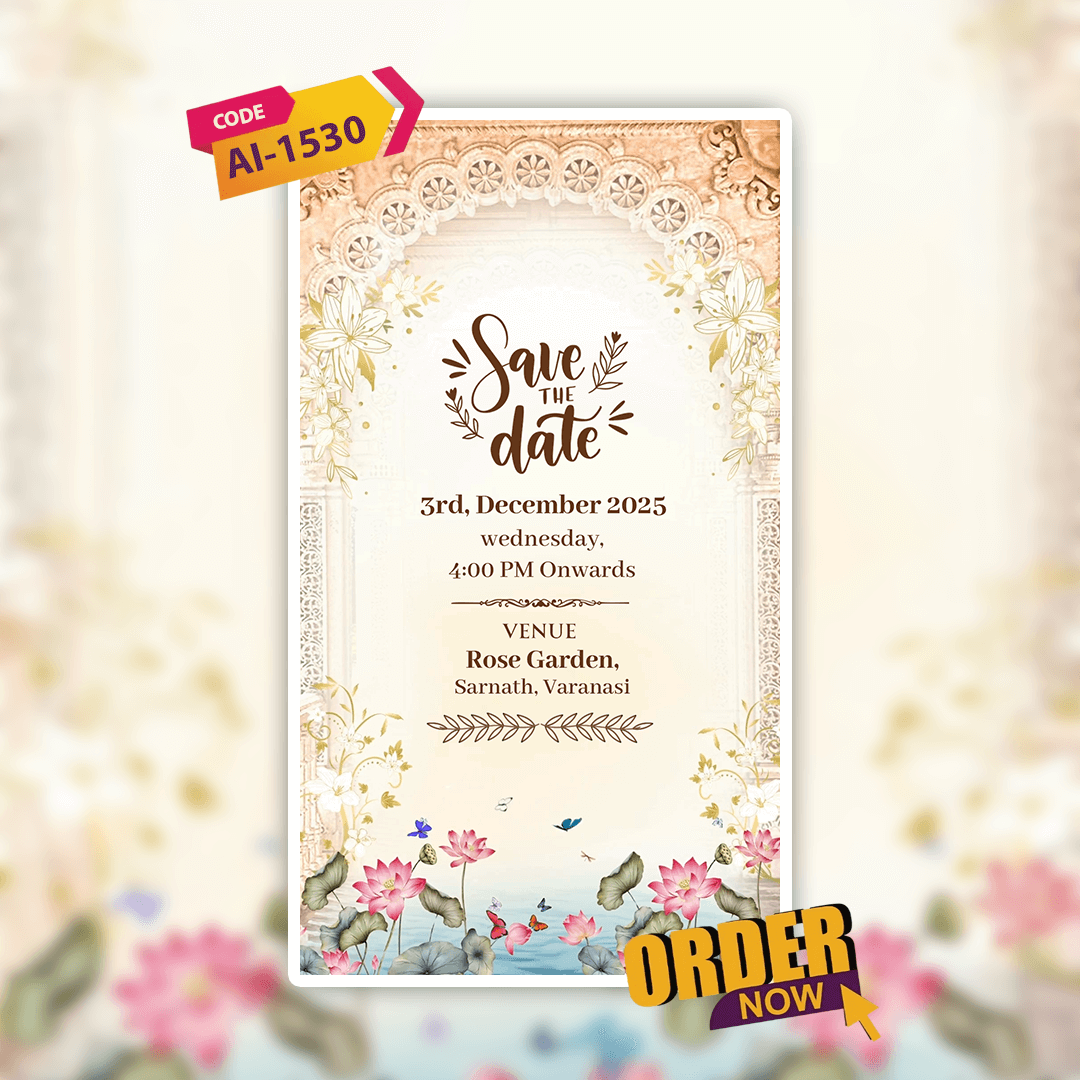 Engagement Invitation Video | Ring Ceremony Video Invitation | AI-1530