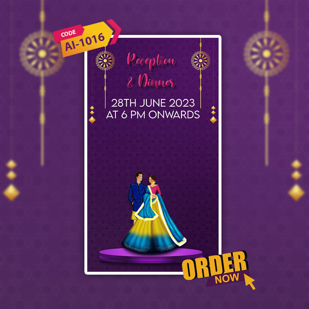 Wedding Video Invitation | Stylish Theme | AI-1016