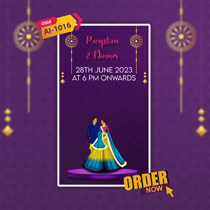 Wedding Video Invitation | Stylish Theme | AI-1016