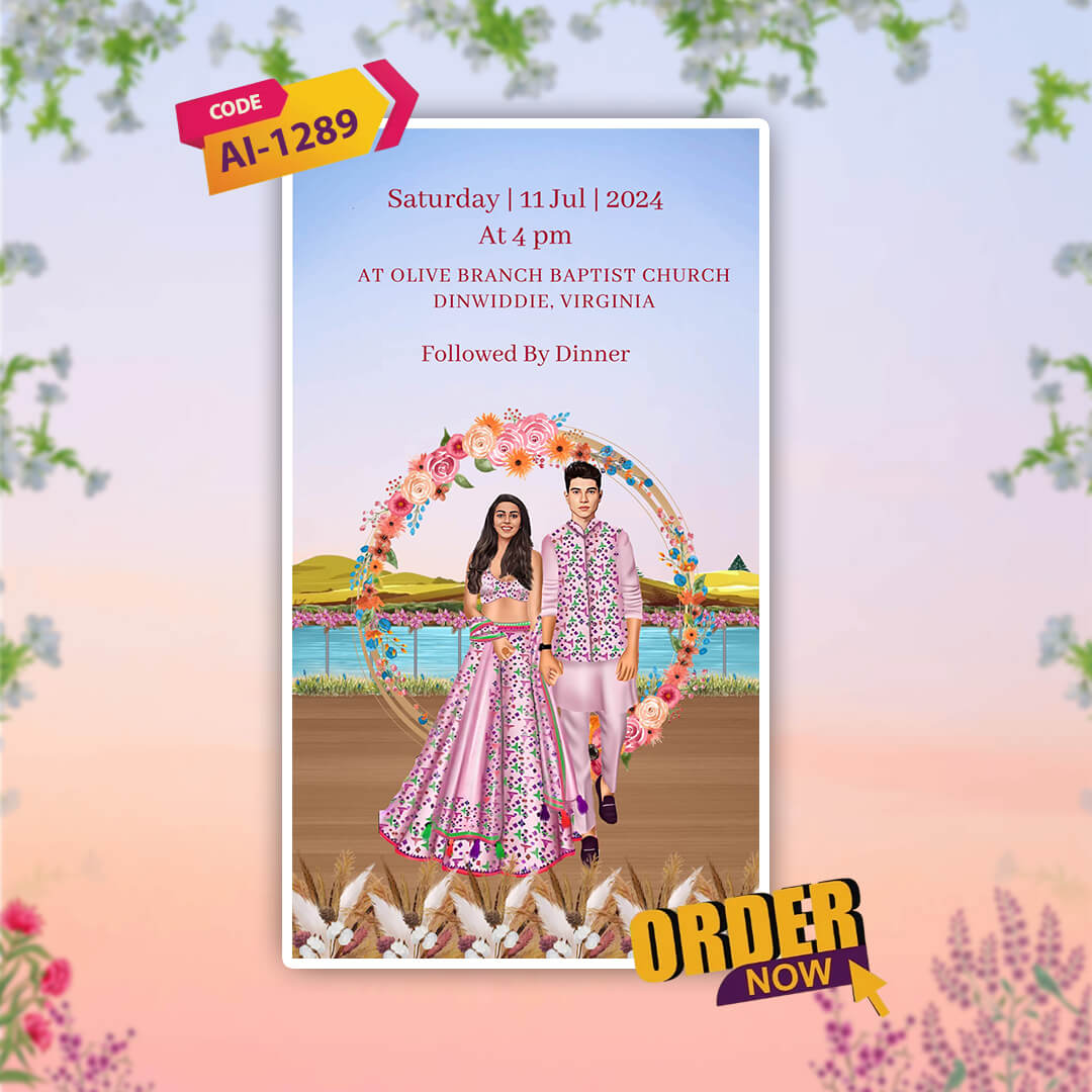 Engagement & Ring Ceremony Video Invitation | Nature | AI-1289