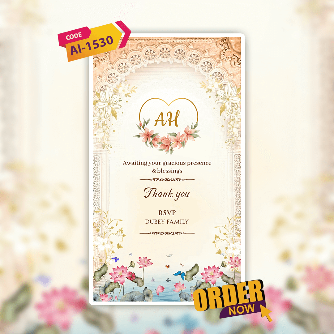 Engagement Invitation Video | Ring Ceremony Video Invitation | AI-1530