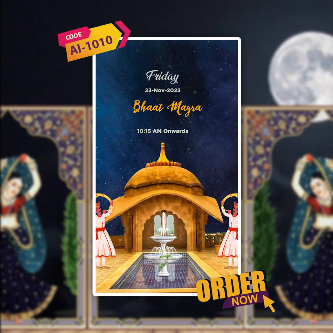 Wedding Video Invitation | Cultural Scenes | AI-1010