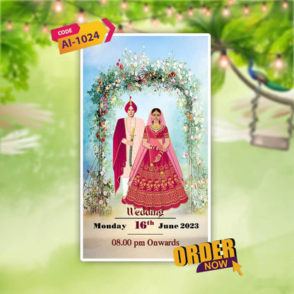 Wedding Video Invitation |  Luxurious Theme | AI-1024