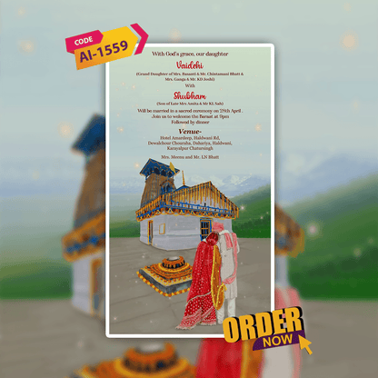 Uttarakhandi Wedding Invitation Video | AI-1559