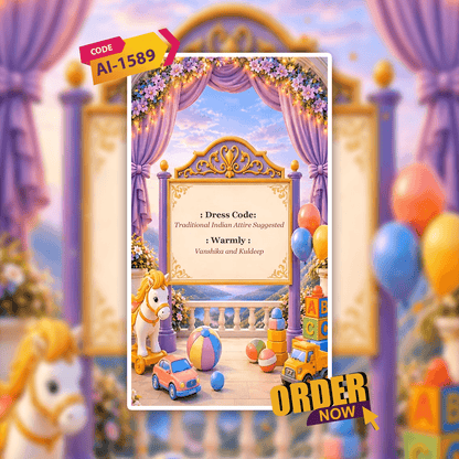 Annaprashan Ceremony Invitation Video | Rice Feeding Ceremony Video Invitation | AI-1589